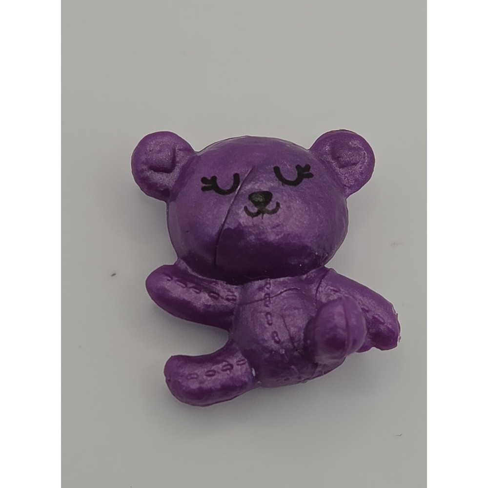 Barbie Chelsea Purple Bear Sleepover Accessory Replacement Toy Mini Teddy Bear